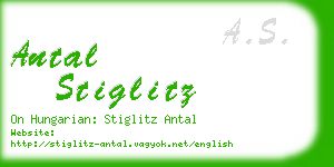 antal stiglitz business card